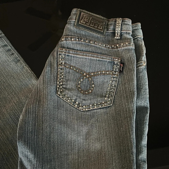 Blue Platinum Plush Jeans - Picture 3 of 7
